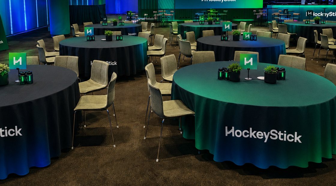 Roundtables inside the Accelerate summit room